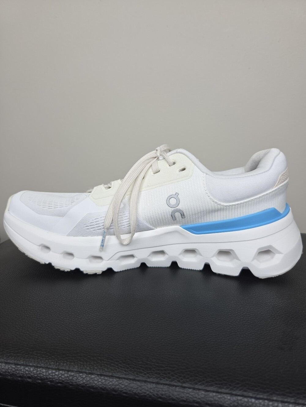 On Cloudrunner 2 Womens 8 Running Shoes White Blue Cushion Mesh Sneaker - Picture 4 of 13